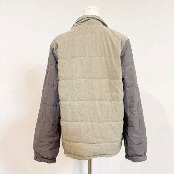 NWT Hem & Thread Women's REVERSIBLE‎ Colorblock Winter Jacket Green Size Medium - Picture 9 of 12